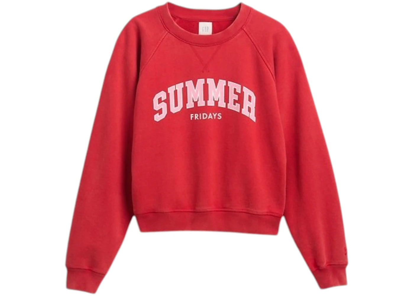 Gap x Summer Fridays Oversized Raglan Logo Sweatshirt Modern Red