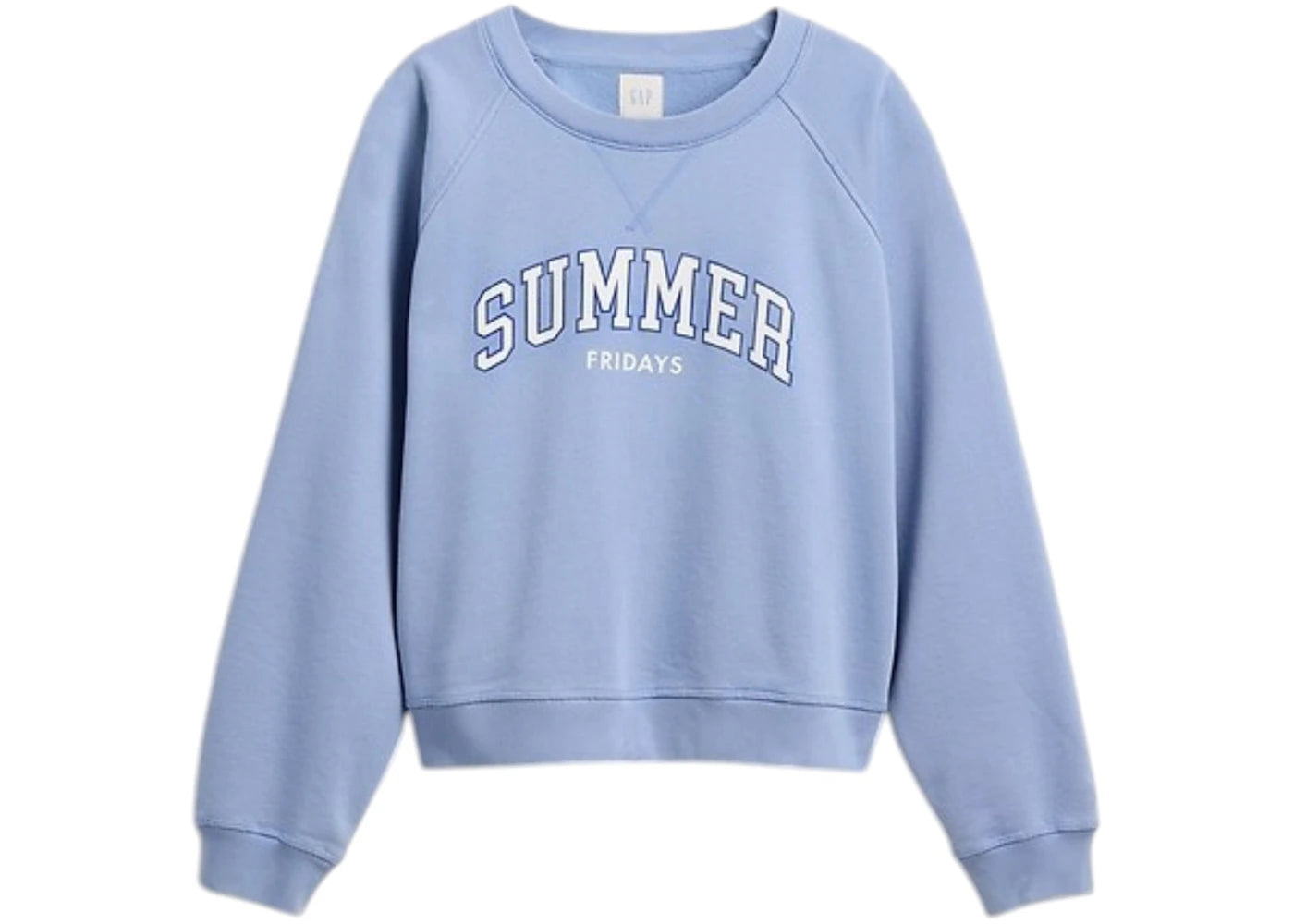 Gap x Summer Fridays Oversized Raglan Logo Sweatshirt Moonstone Online Exclusive