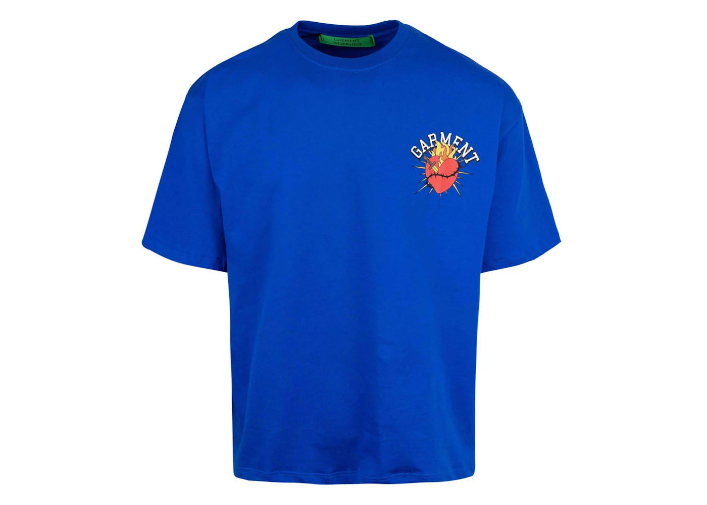 Garment Workshop Print Heart T-shirt Brady Blue