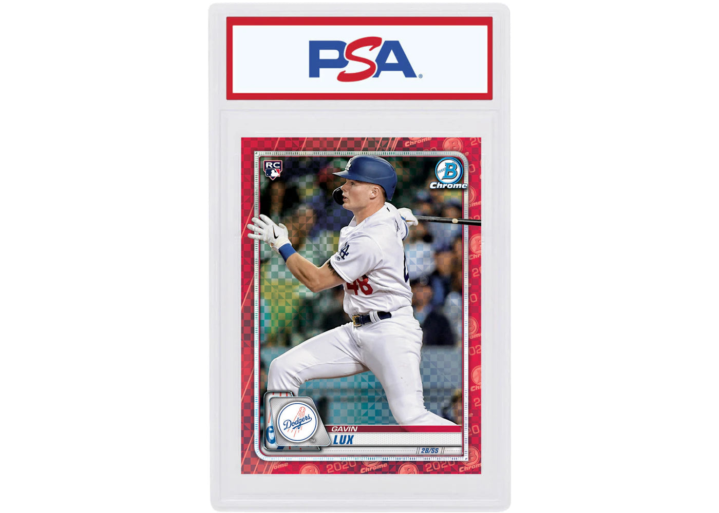 Gavin Lux 2020 Bowman Chrome X Rookie Red X-Fractor 1/1 #83 (PSA or BGS Graded)