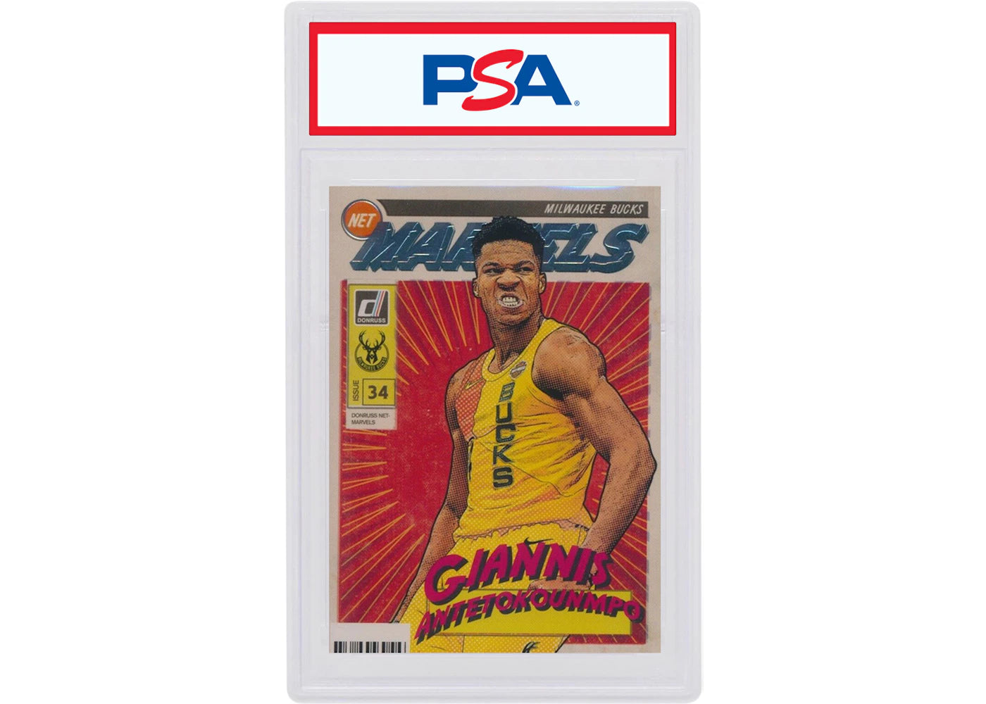Giannis Antetokounmpo 2019 Panini Donruss Net Marvels #11 (PSA or BGS Graded)