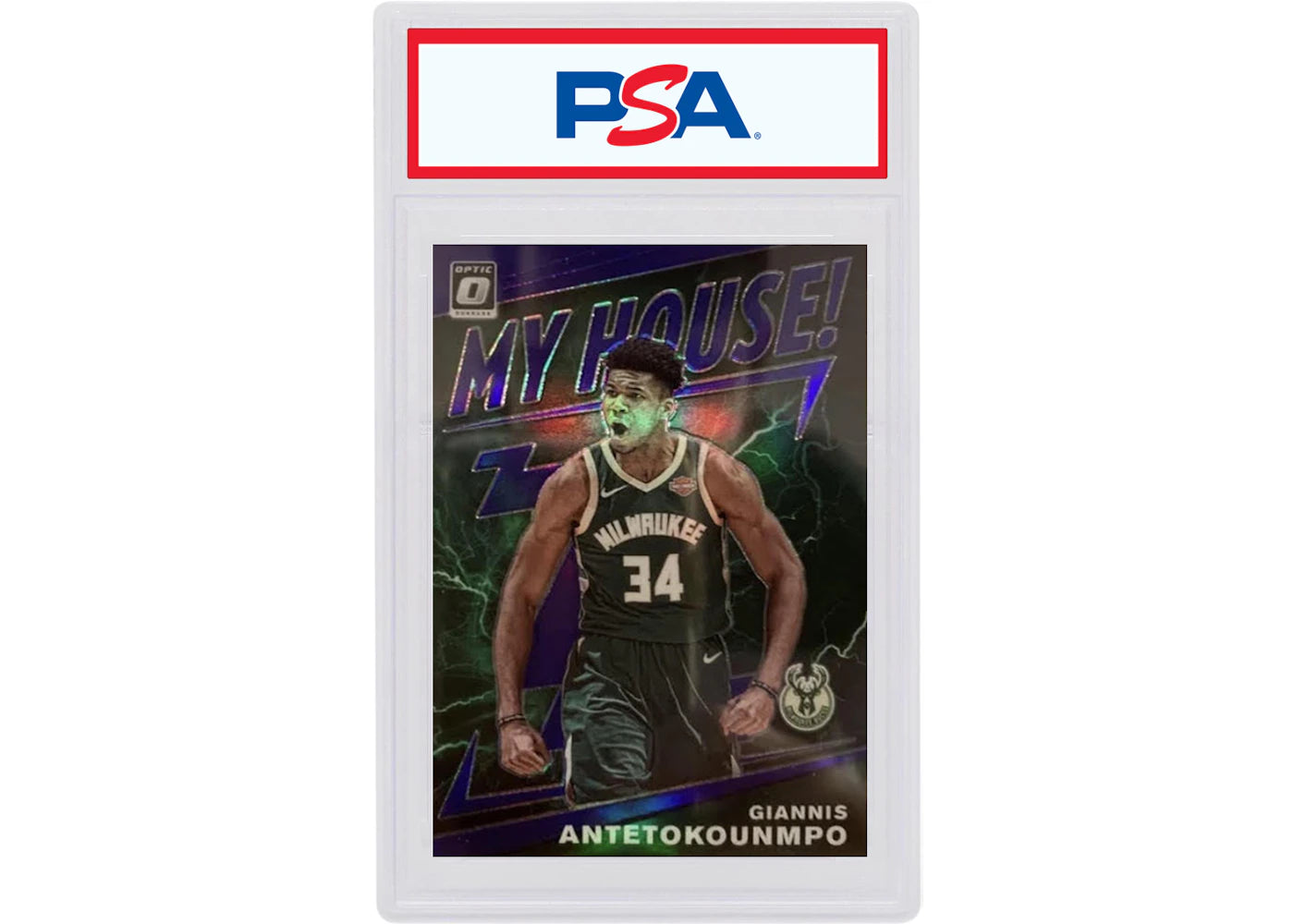 Giannis Antetokounmpo 2019 Panini Donruss Optic My House! Purple #5 (PSA or BGS Graded)