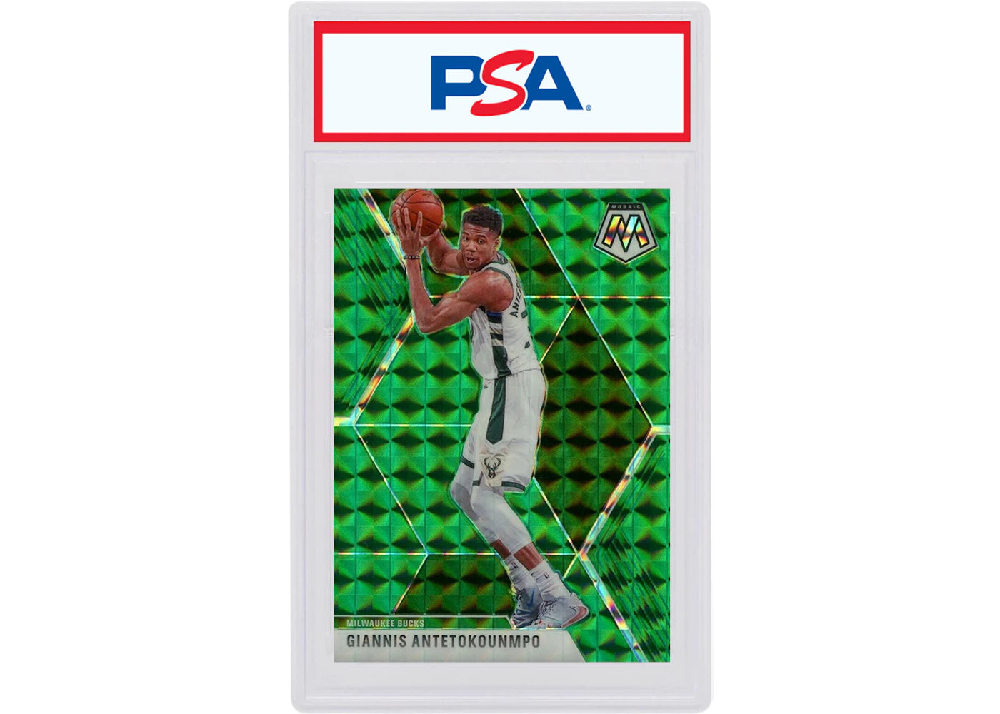 Giannis Antetokounmpo 2019 Panini Mosaic Green #75 (PSA or BGS Graded)