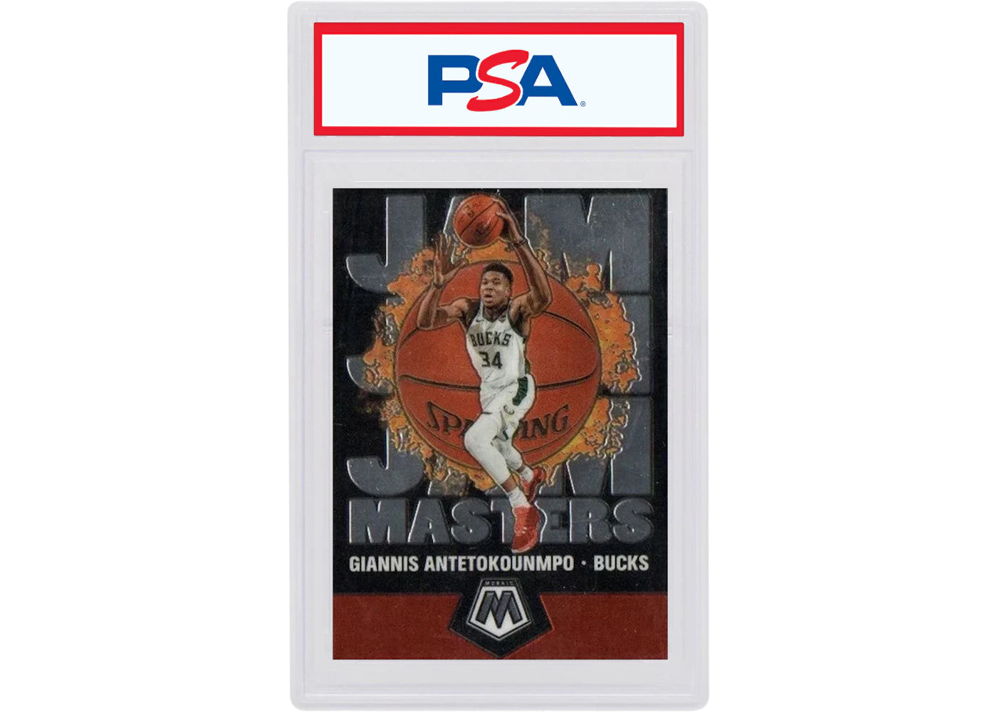 Giannis Antetokounmpo 2019 Panini Mosaic Jam Masters #19 (PSA or BGS Graded)