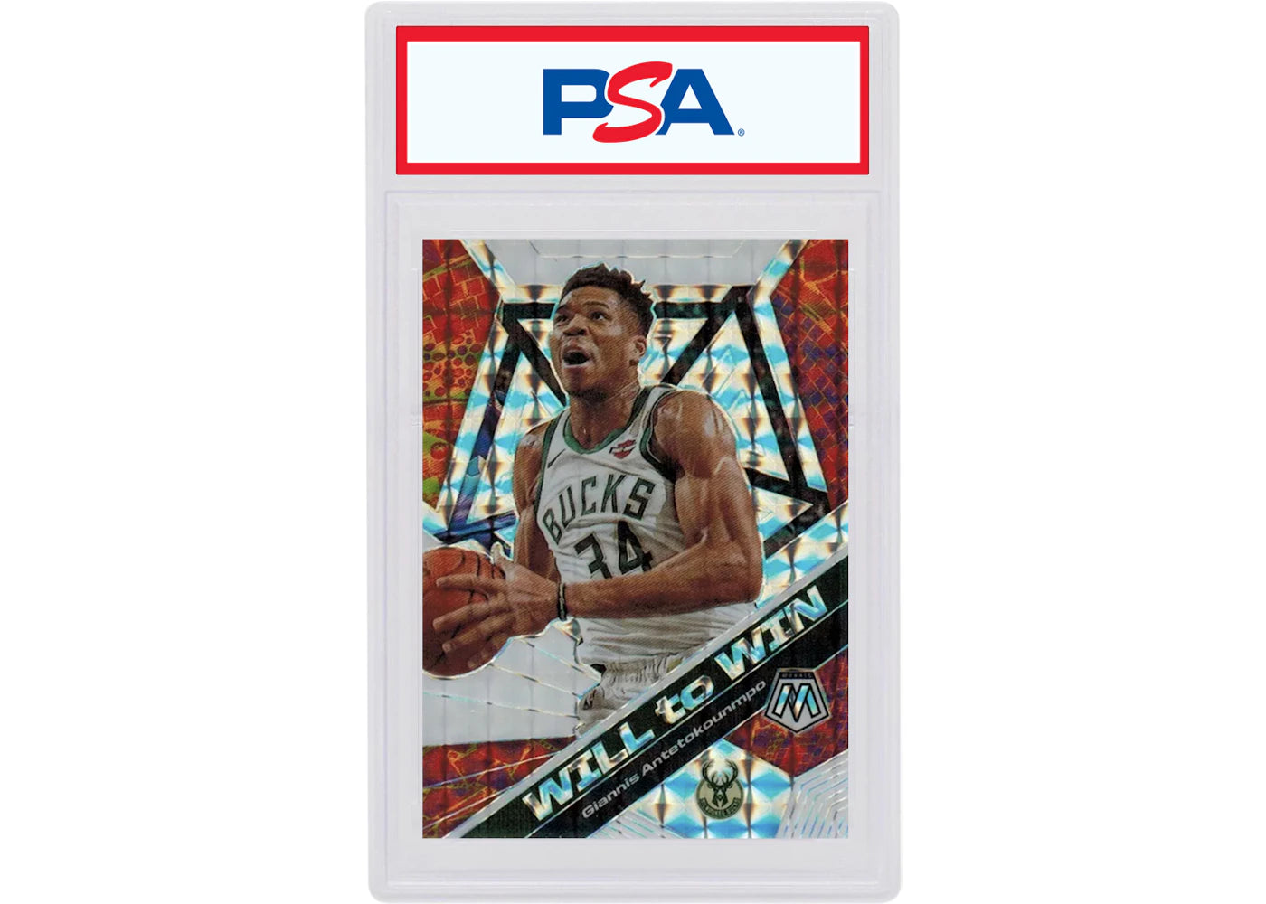 Giannis Antetokounmpo 2019 Panini Mosaic Will to WIn Mosaic #12 (PSA or BGS Graded)