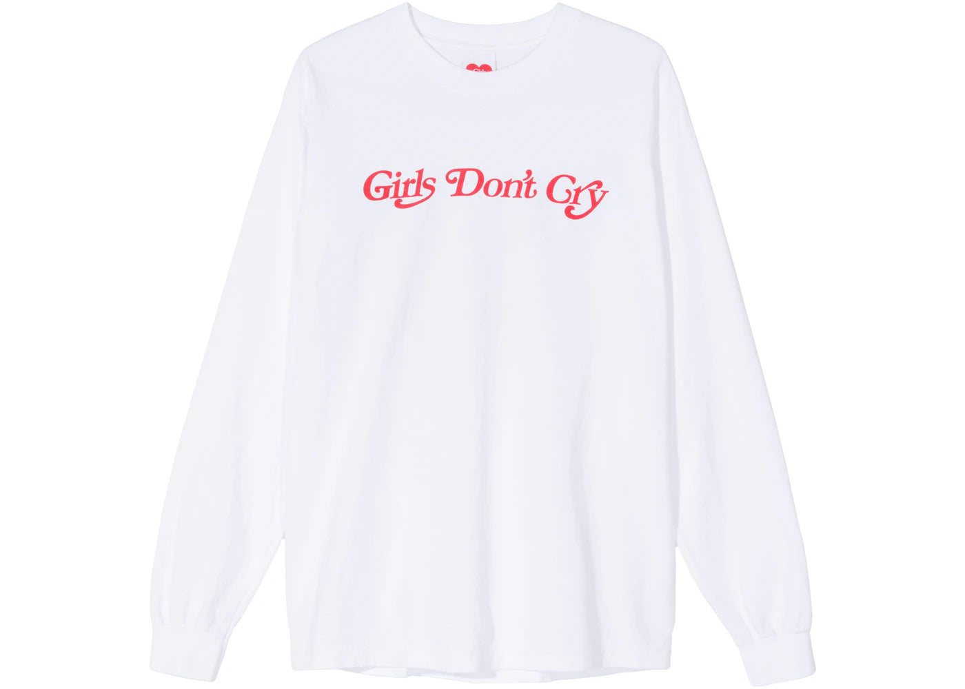 Girls Don't Cry Butterfly L/S T-Shirt White