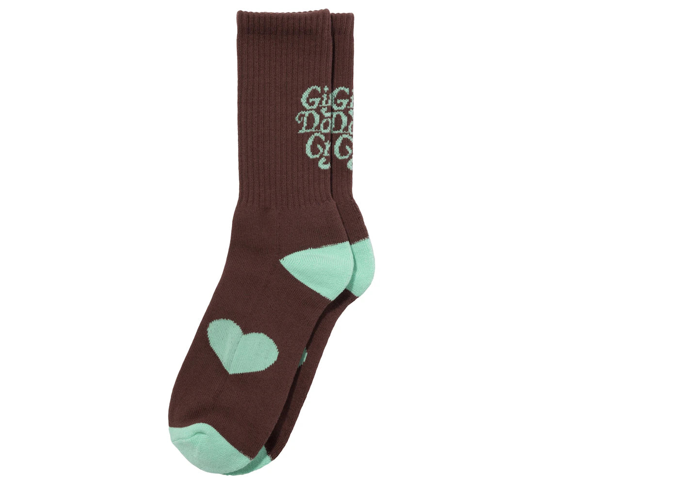 Girls Don't Cry Logo Socks Brown