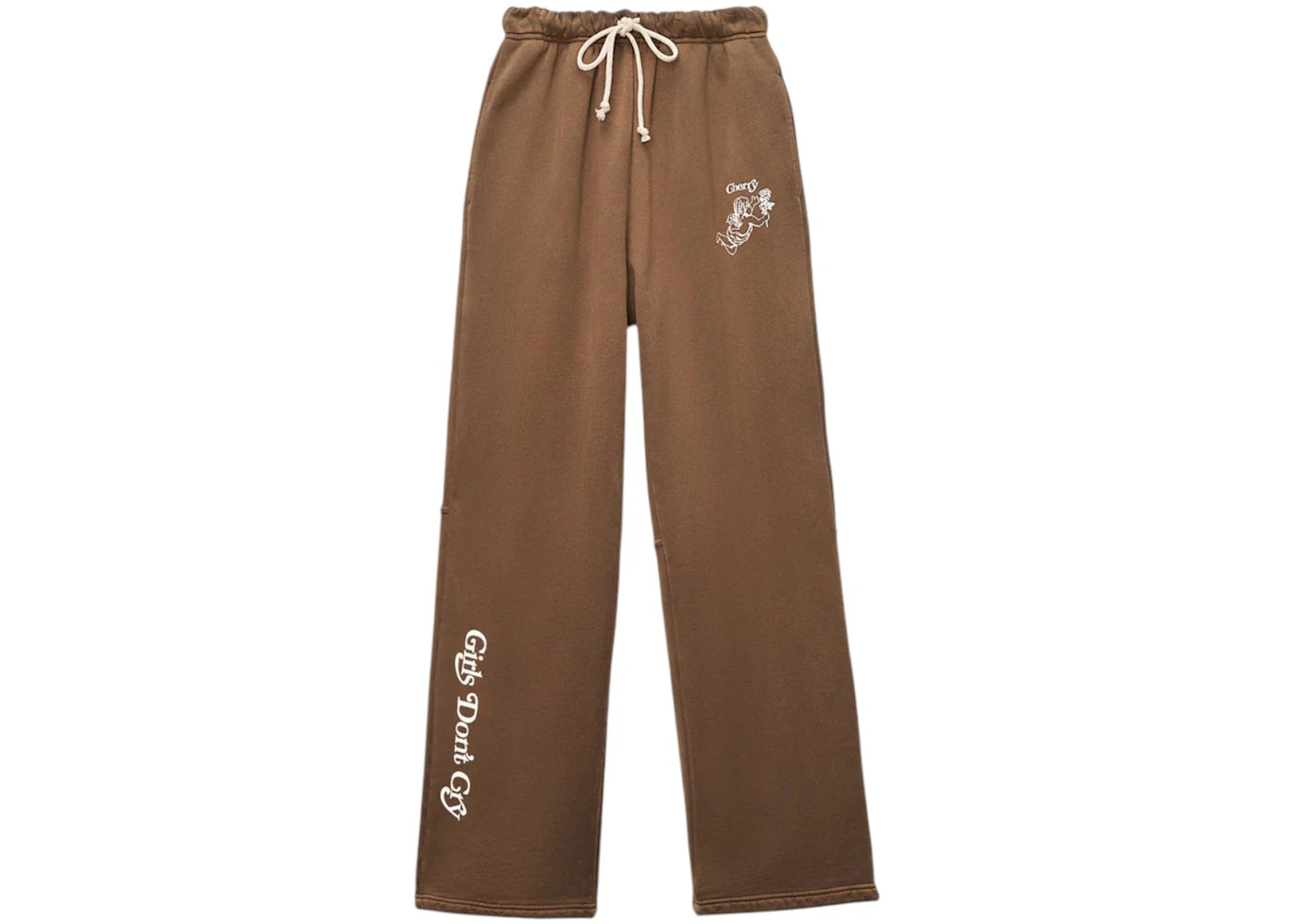 Girls Don't Cry x Cherry Angel Sweatpants Brown
