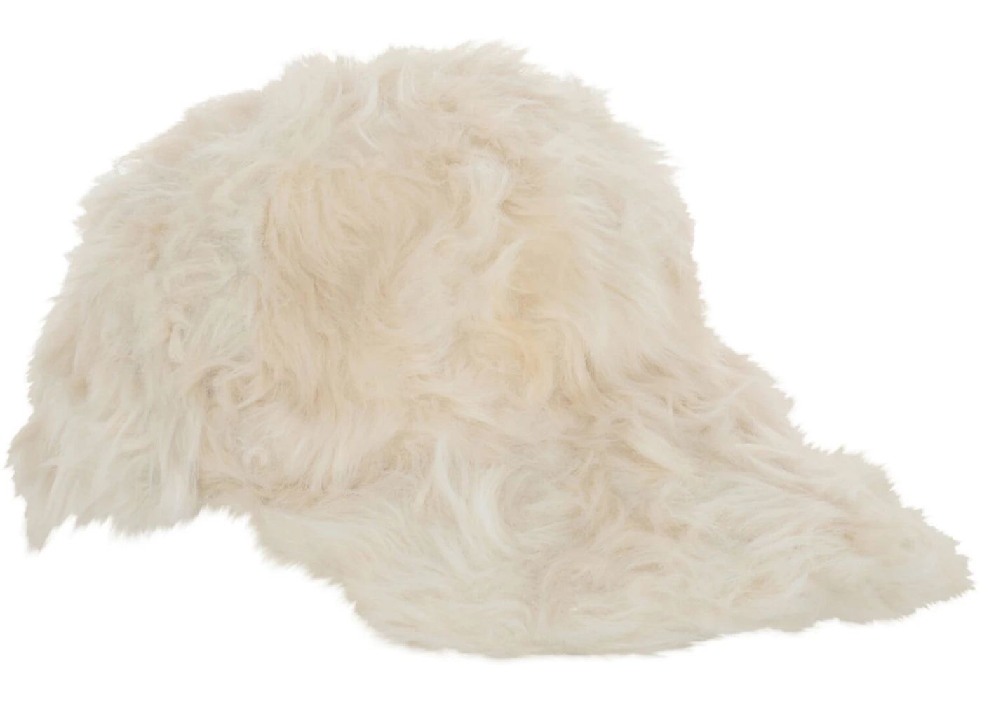 Givenchy 4G Faux-Fur Baseball Cap Cream