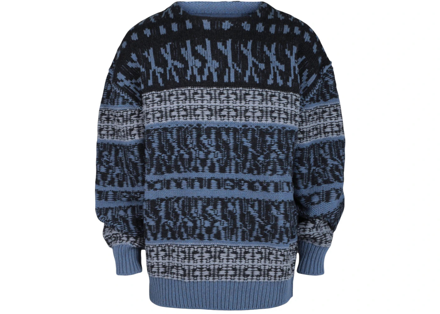 Givenchy X Chito Reversible Jacquard Sweater Navy Blue