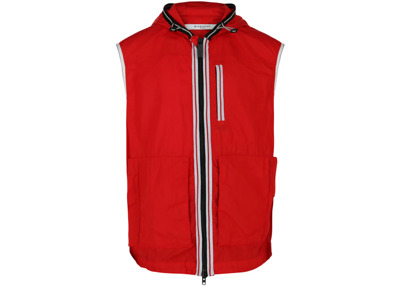 Givenchy Hooded Sleeveless Vest Red