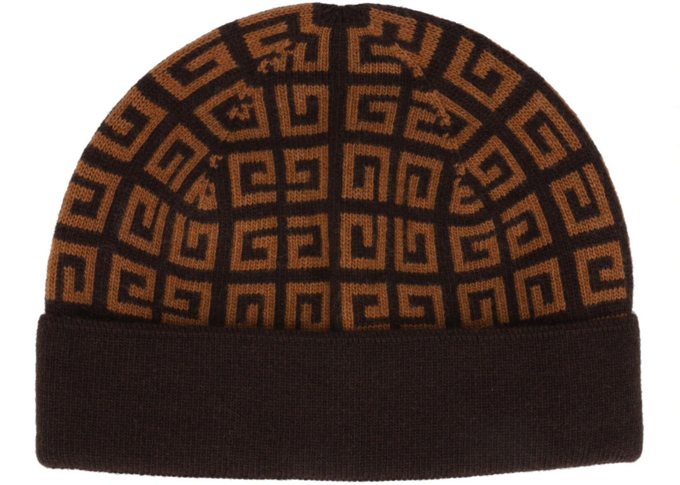 Givenchy Knit Double Face Beanie Dark Brown