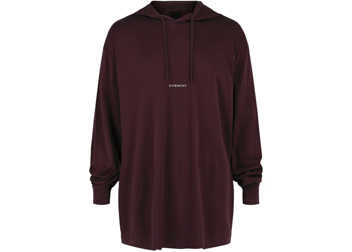 Givenchy Logo Printed Hoodie Burgundy