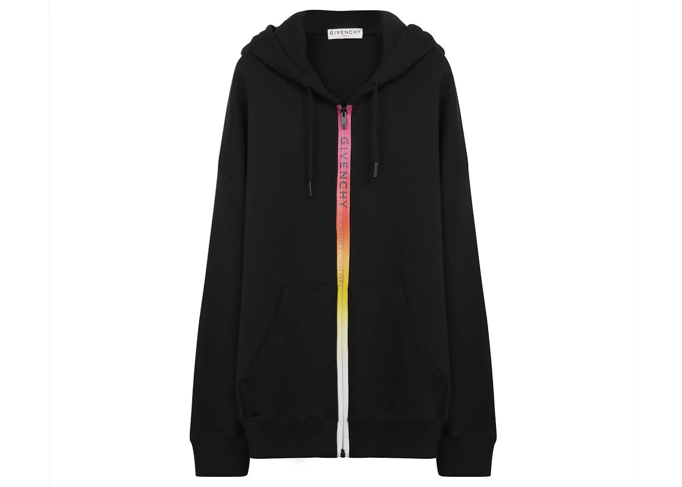 Givenchy Logo Trim Hoodie Black