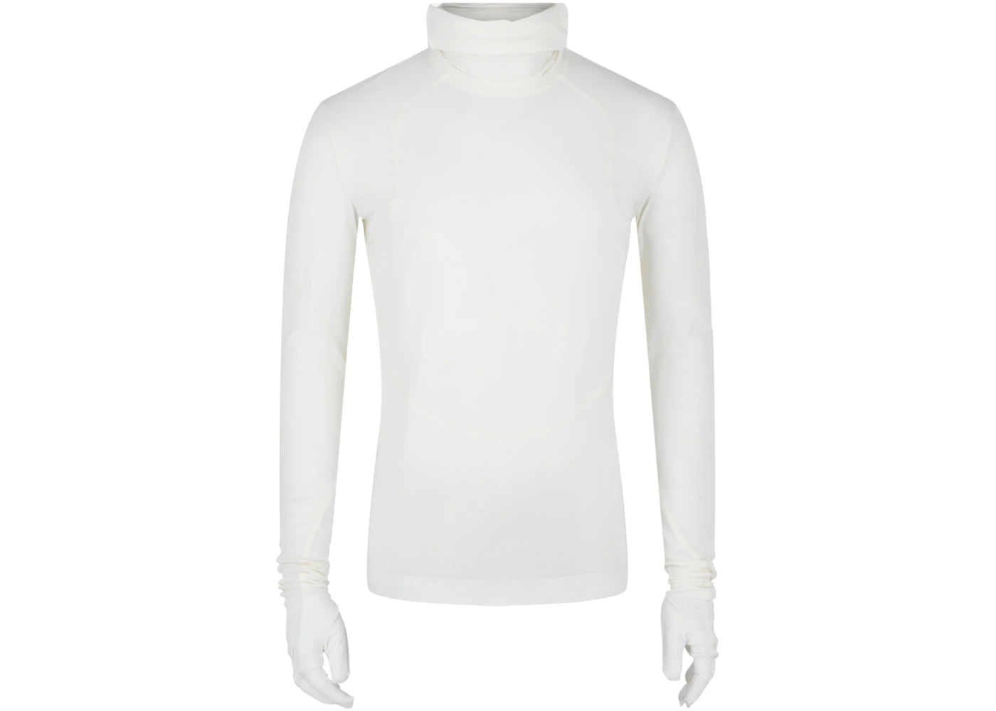 Givenchy Long Sleeve Balaclava Shirt with Gloves White