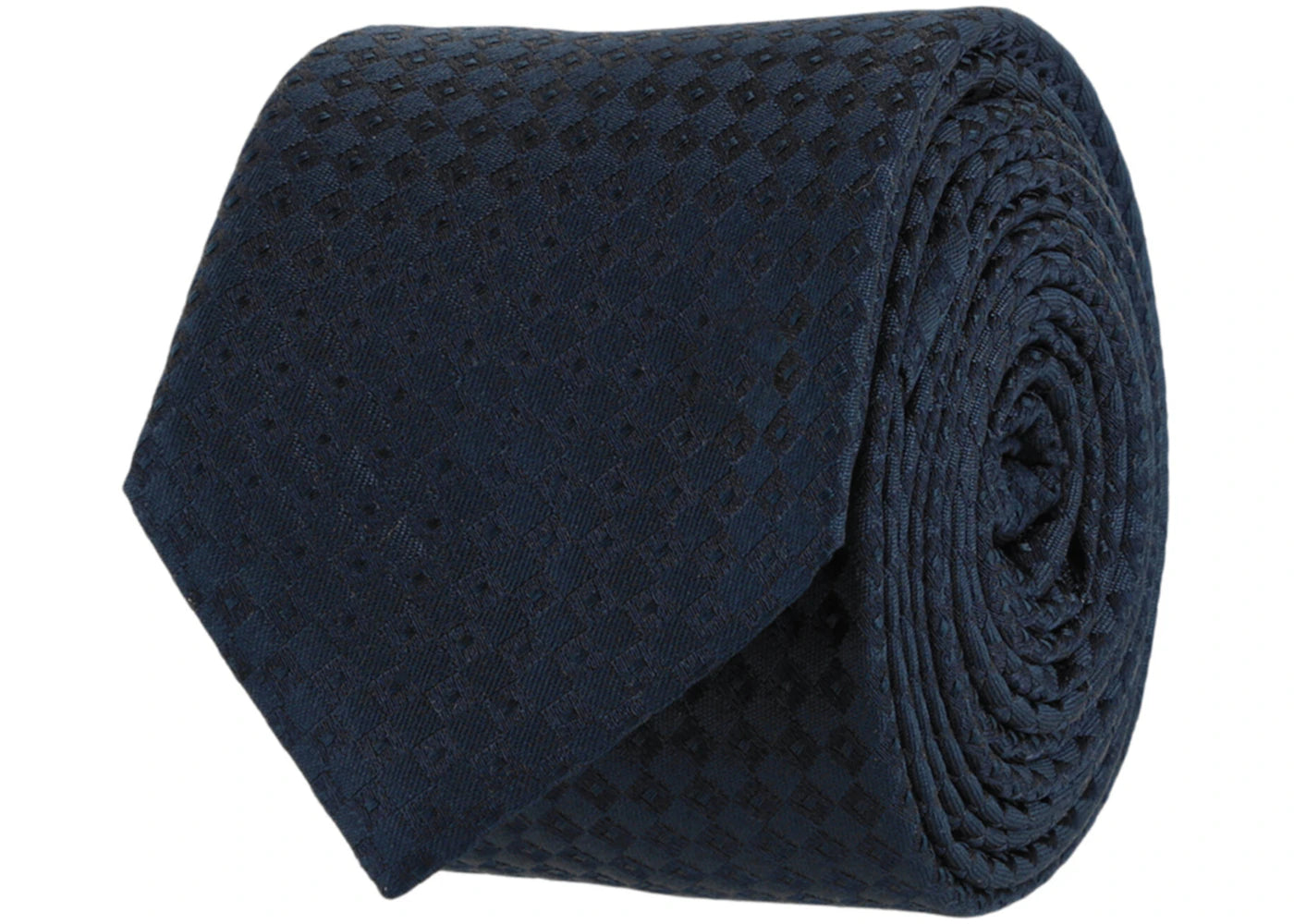 Givenchy Micro Design Silk Tie Navy