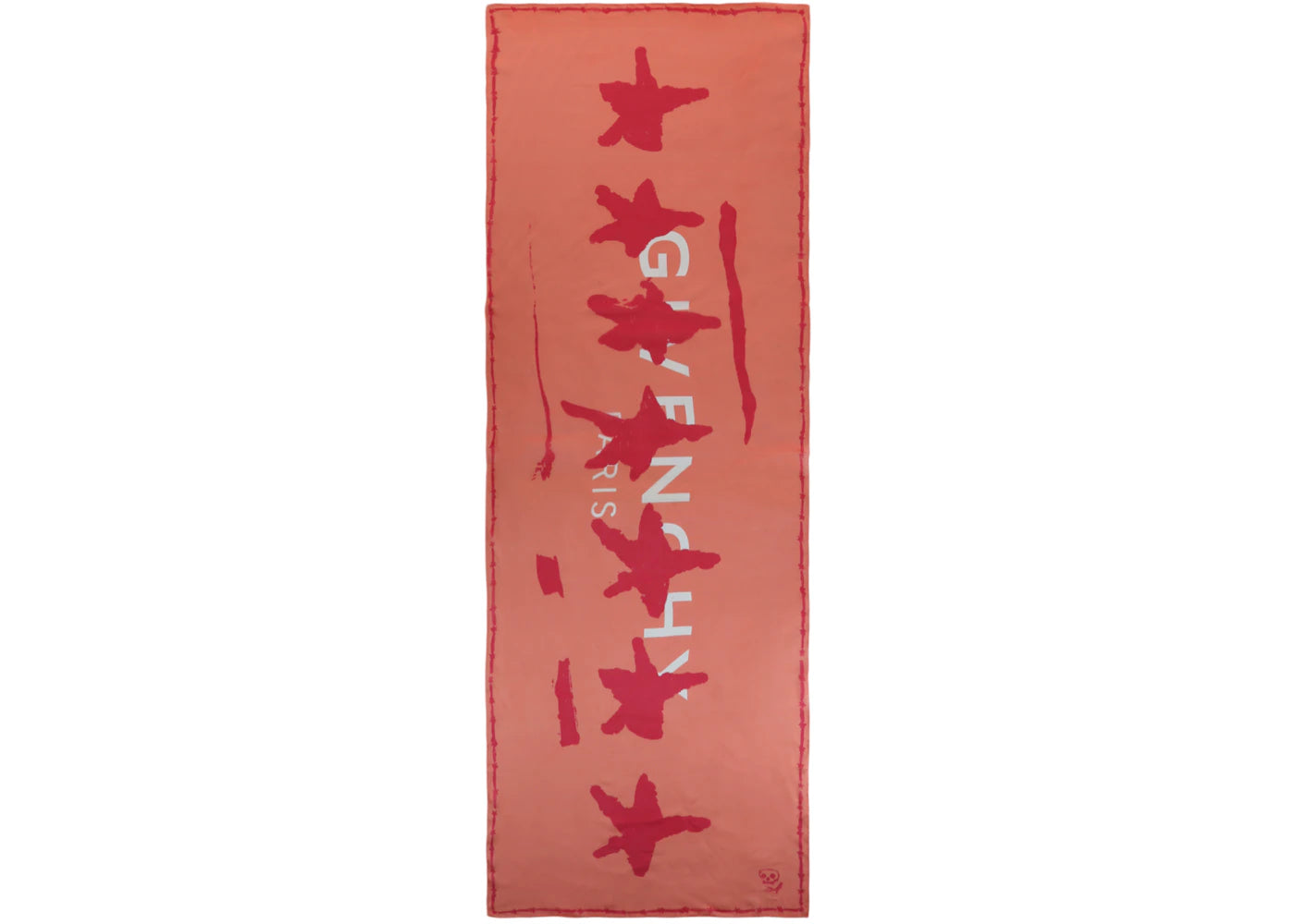 Givenchy New Artwork Print Scarf Salmon