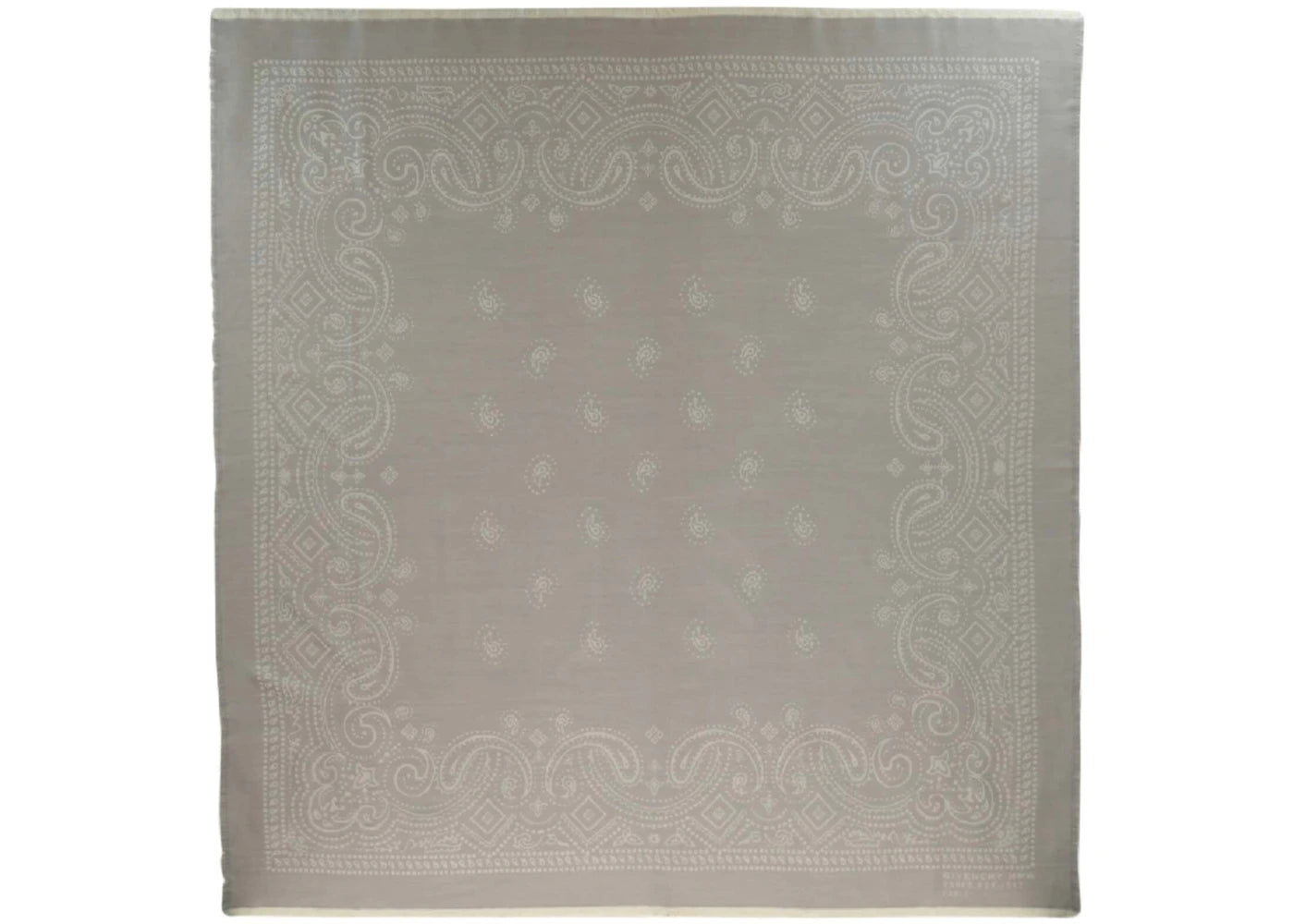 Givenchy Paisley Patterned Shawl Grey/White