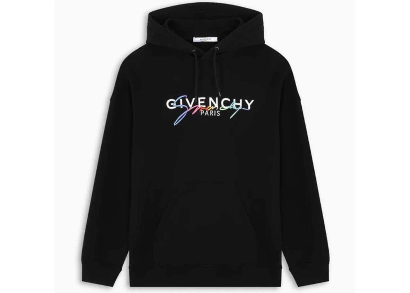 Givenchy Rainbow Signature Hoodie Black