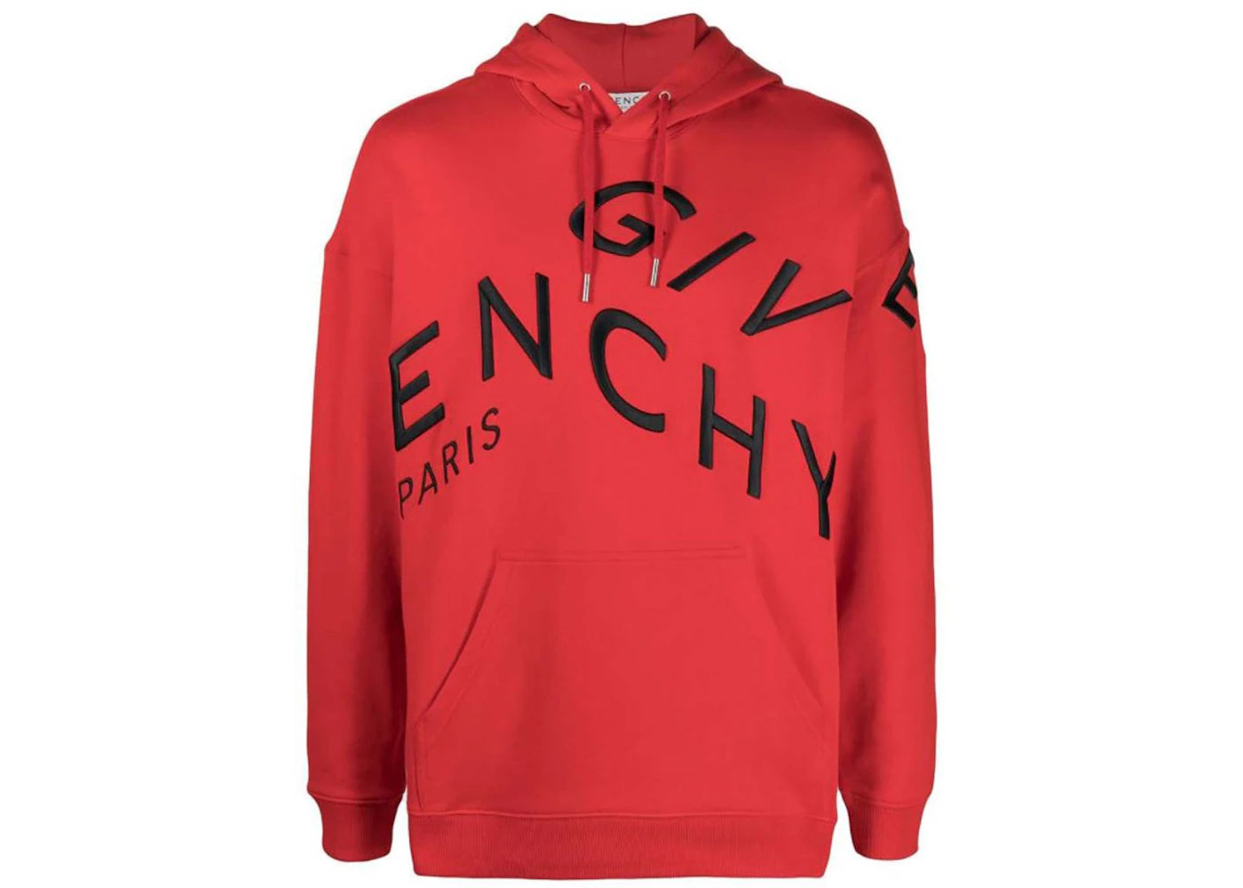 Givenchy Refracted Embroidered Logo Hoodie Red/Black