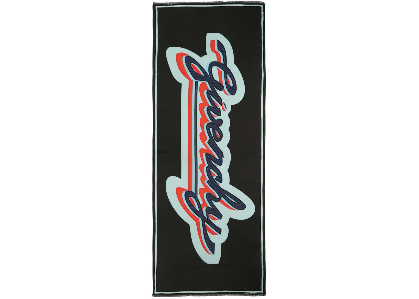 Givenchy Retro Logo Scarf Black