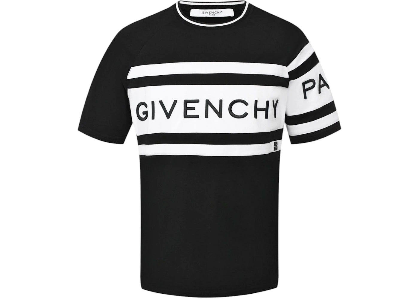 Givenchy Slim Fit Givenchy Band T-shirt Black