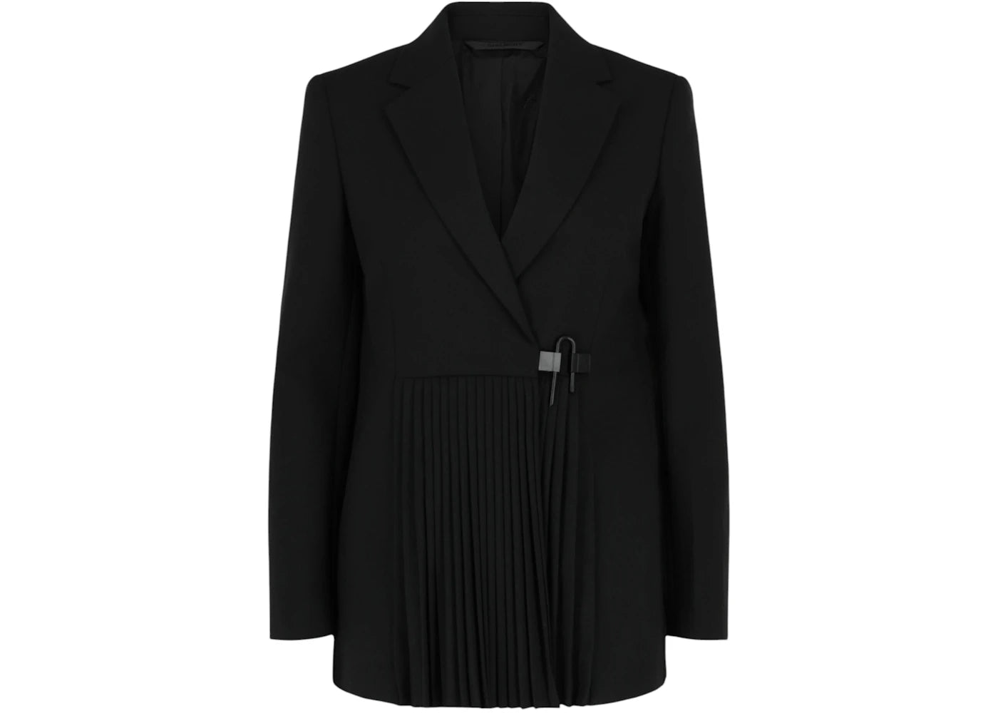 Givenchy Women's Accordion Pleated U-Lock Jacket Black