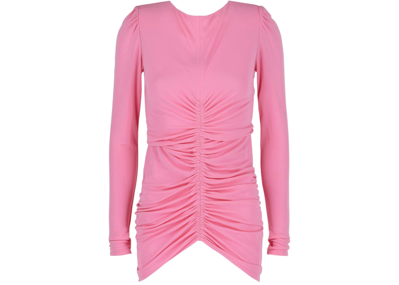 Givenchy Women's Ruched Long-Sleeve Top Bubble Gum