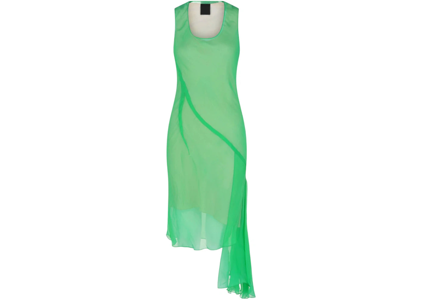 Givenchy Women's Ruffled Silk Dress Absynthe Green