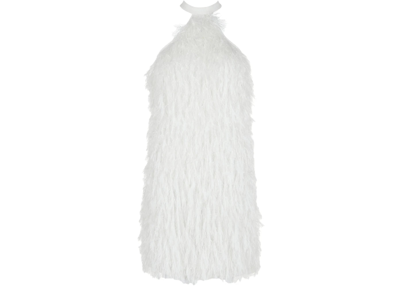 Givenchy Women's Shift Feather Dress Off White