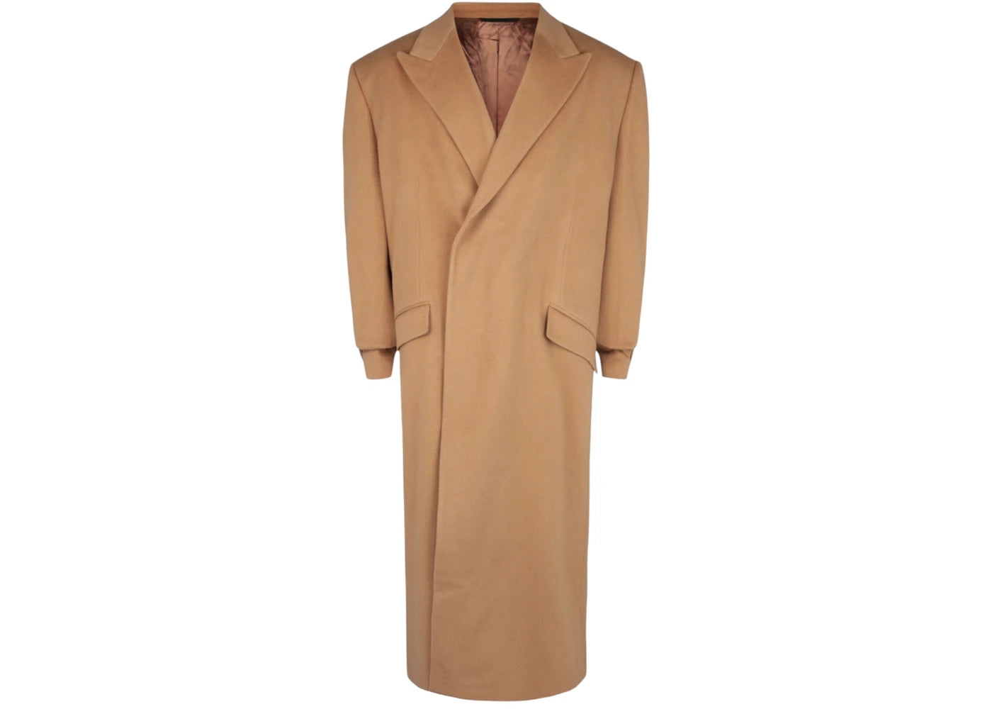 Givenchy Wool Blend Long Coat Beige Camel