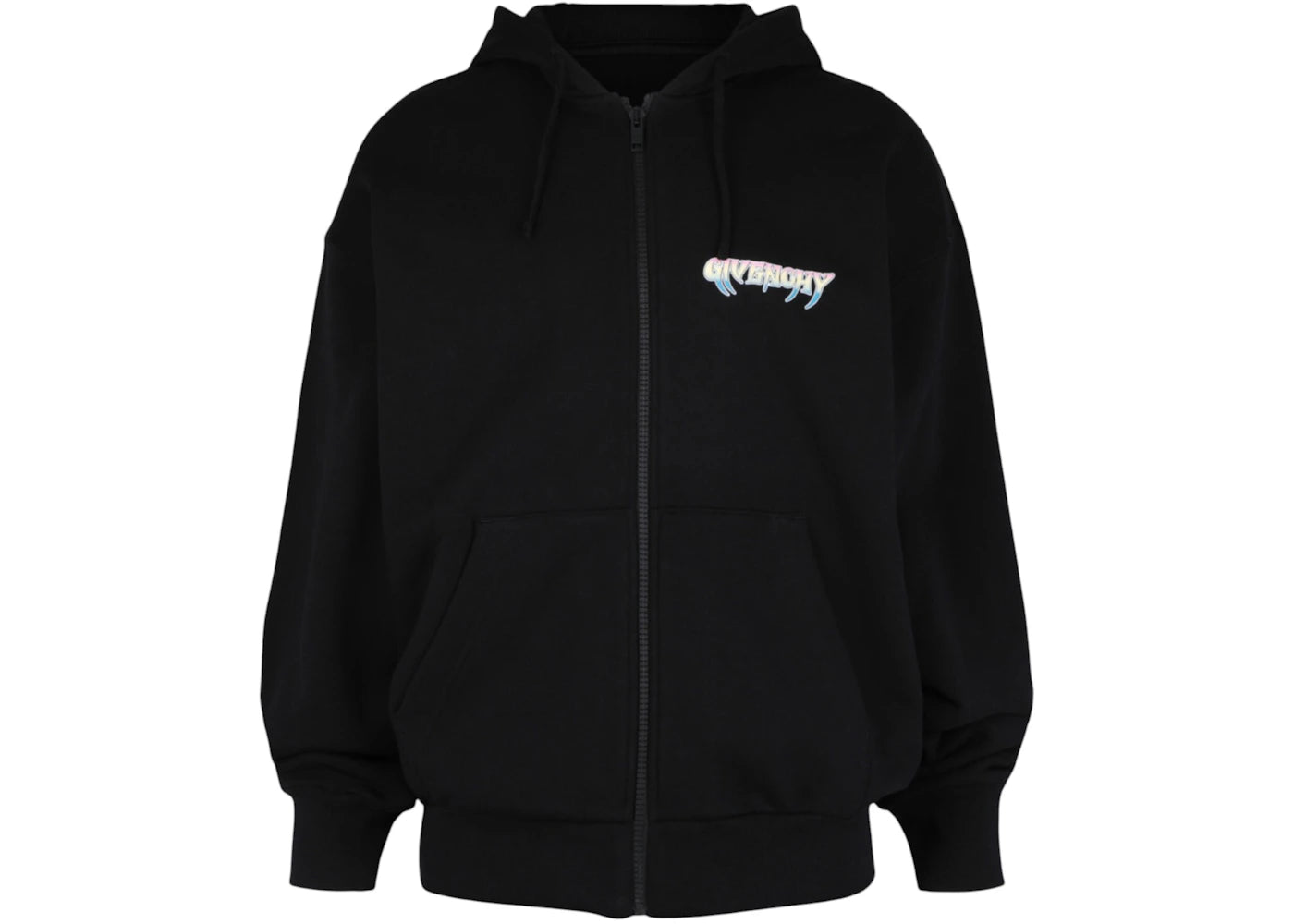 Givenchy World Tour Zip-Up Hoodie Black