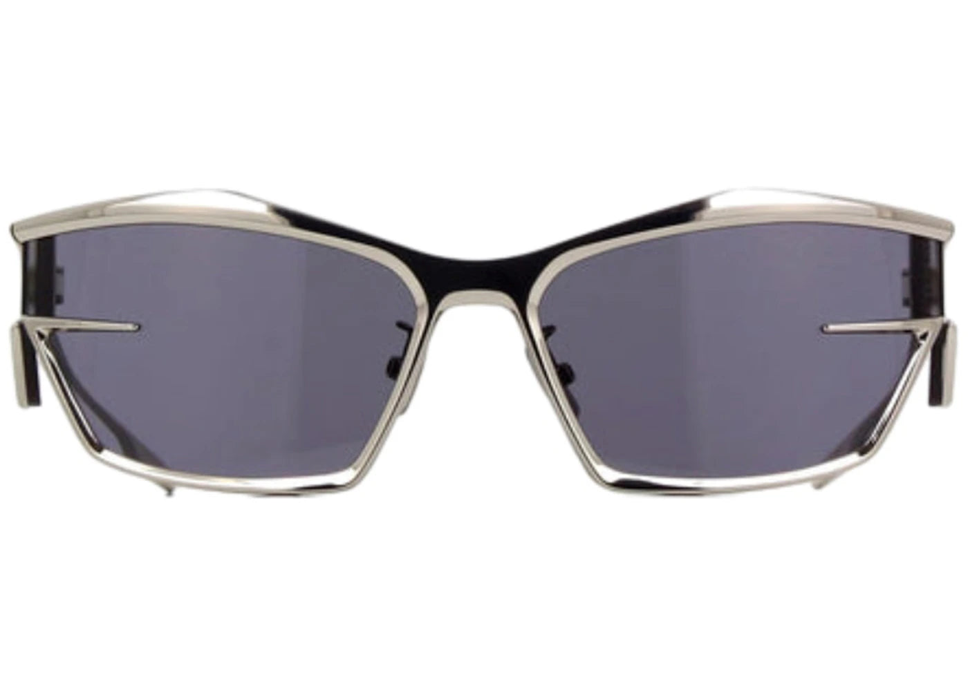 Givenchy Wraparound Frame Sunglasses Palladium/Smoke Mirror (GV40066U 16C)