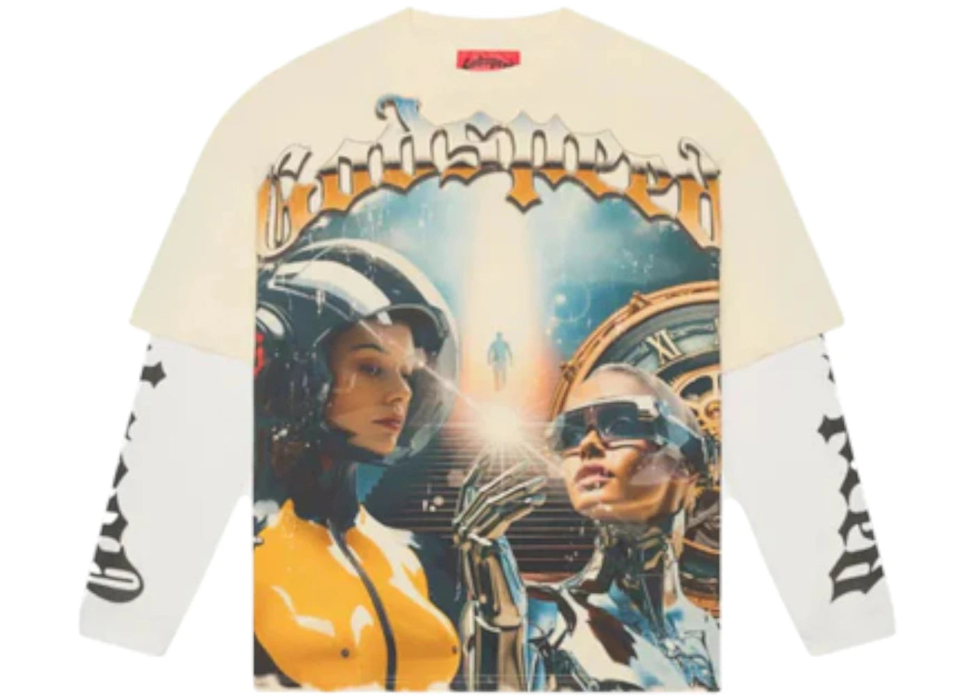 Godspeed Chosen One Layered L/S T-shirt Bone