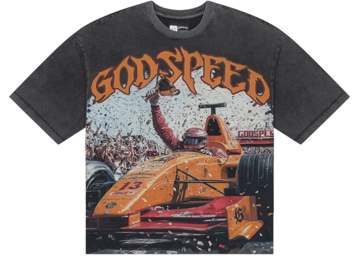 Godspeed F1 Finishline T-shirt Grey Wash