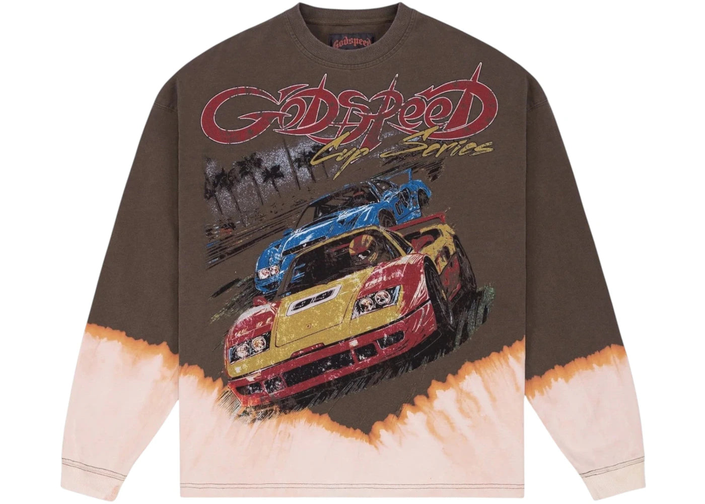 Godspeed F.T.W LS T-shirt Brown Bleached Wash