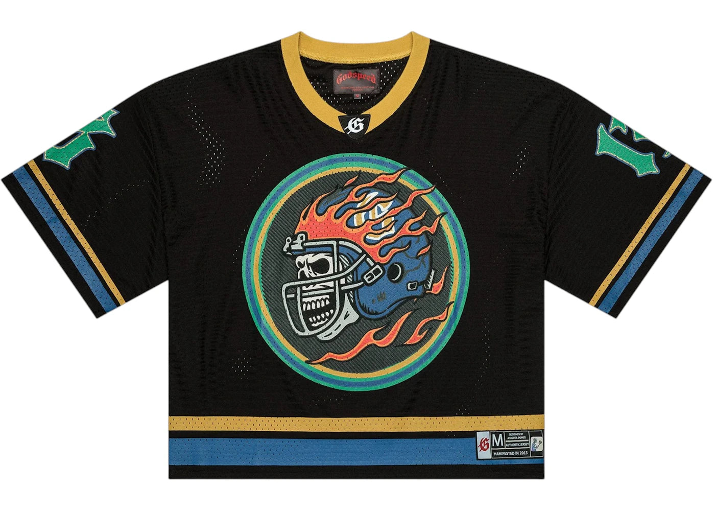 Godspeed First Down Jersey (FW25) Black/Yellow/Blue