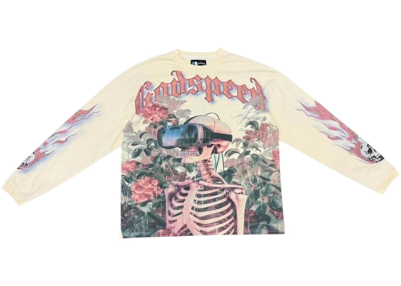 Godspeed Vision Flowers VVS L/S T-shirt Bone