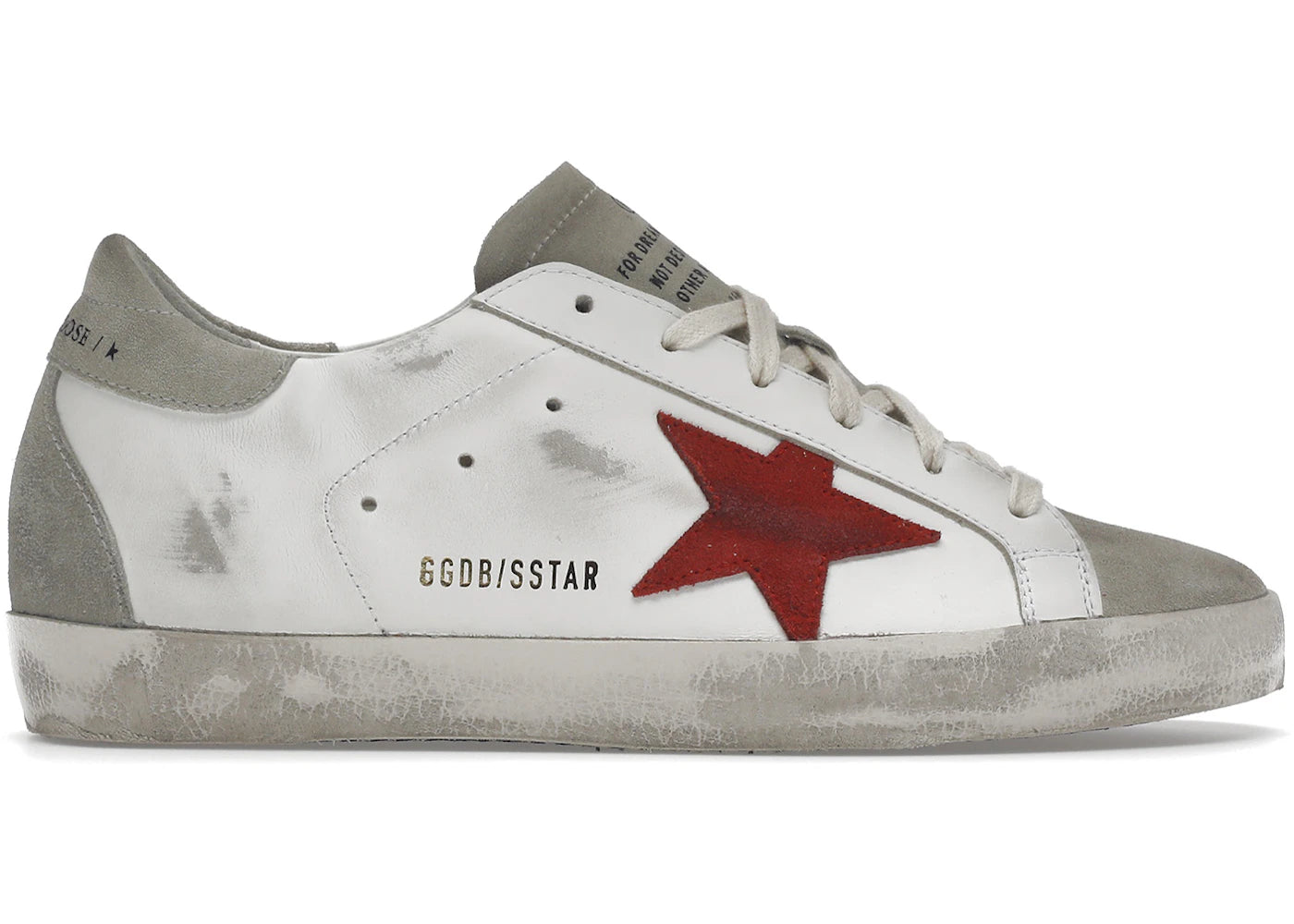 Golden Goose Super-Star White Grey Red (Women's)
