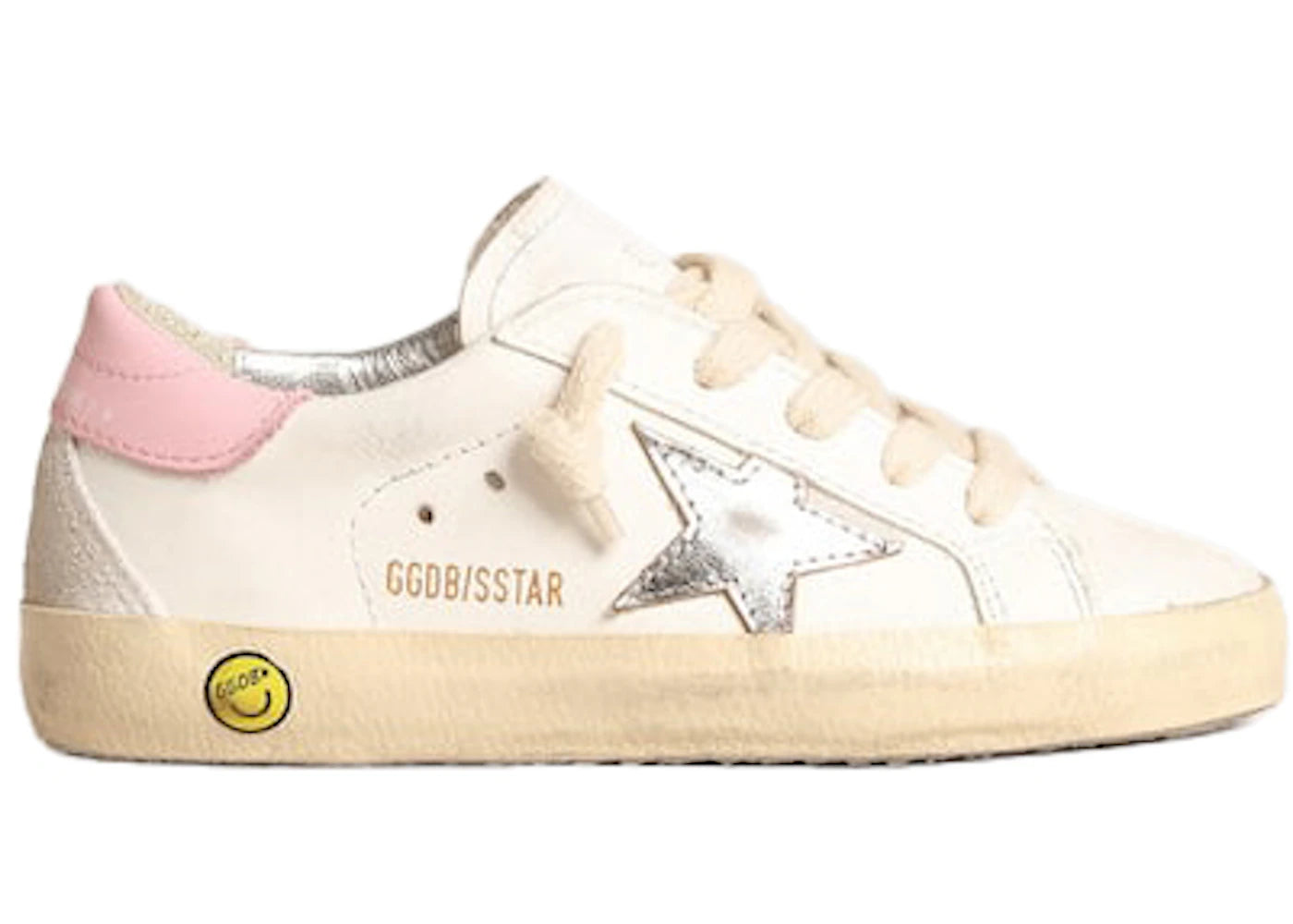 Golden Goose Super-Star White Silver Pink (Young)