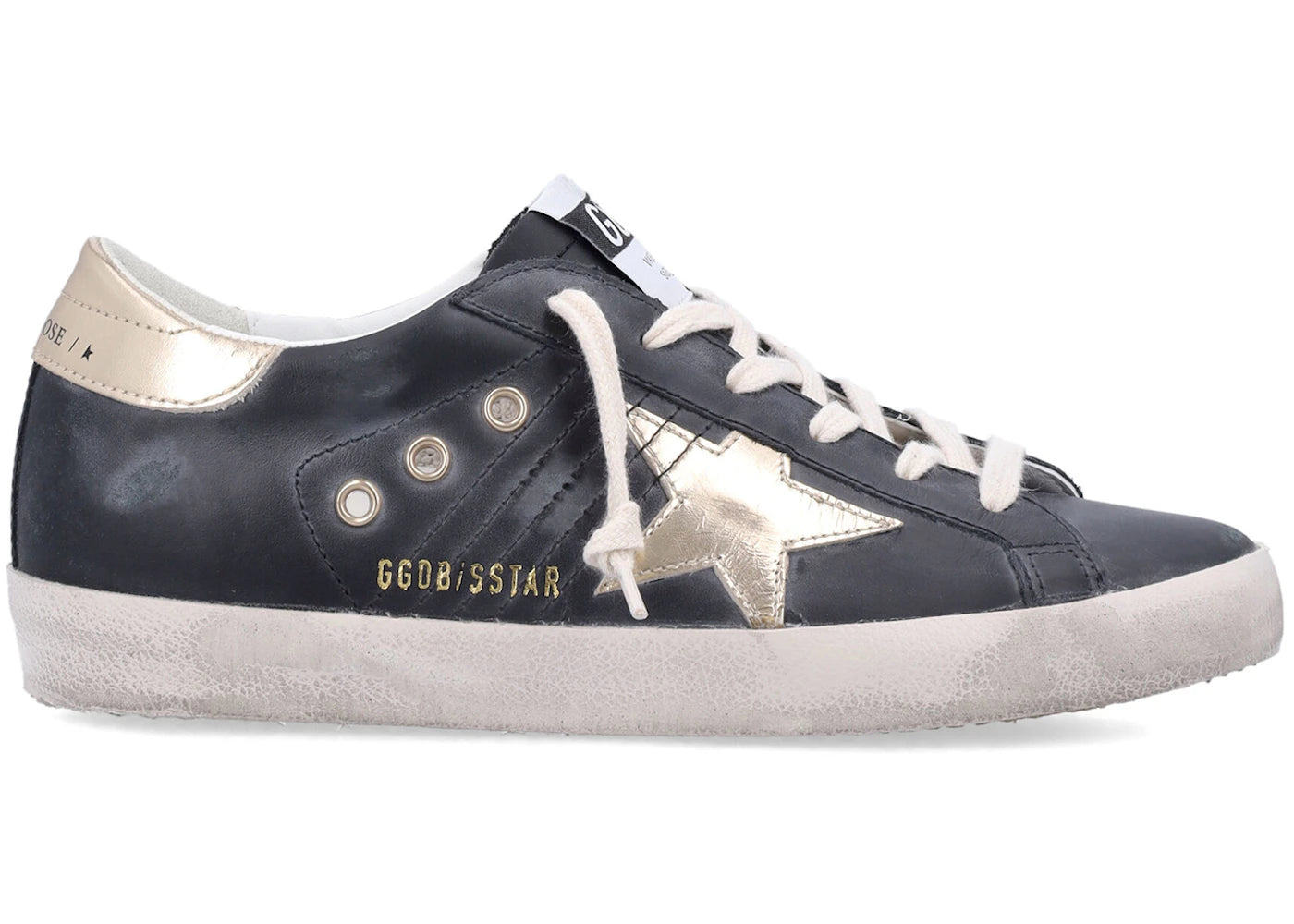 Golden Goose Superstar Black Gold (Women's)