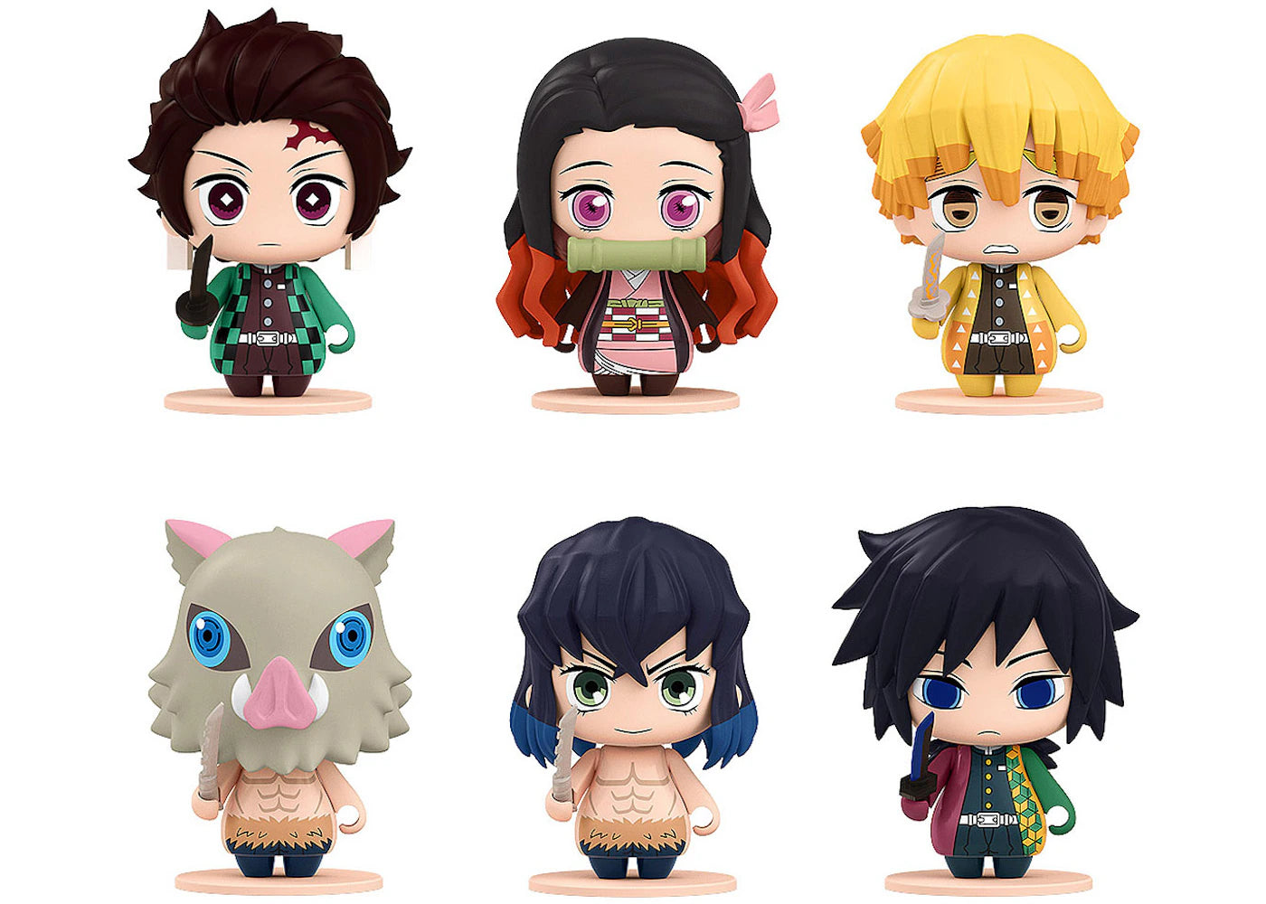 Good Smile Company Demon Slayer Kimetsu No Yaiba 01 Pocket Maquette Set Of 6 Action Figures Multi