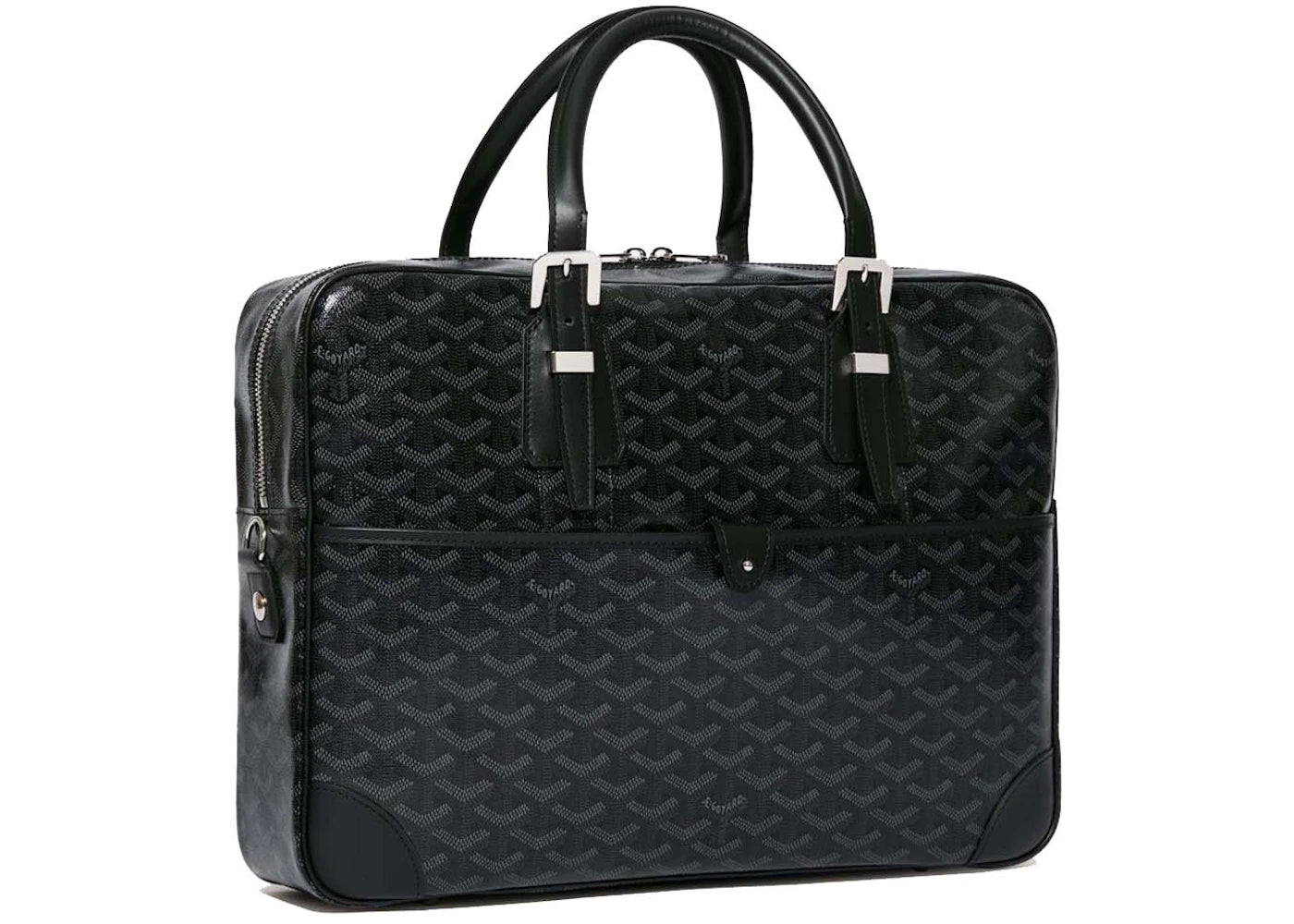 Goyard Ambassade MM Document Case Jet Black