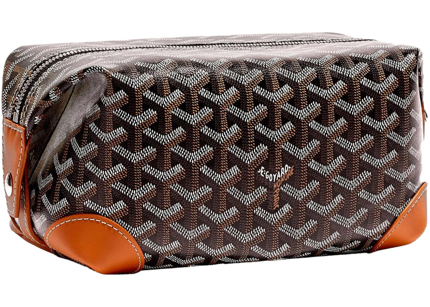 Goyard Boeing 25 Toilet Bag Black/Tan