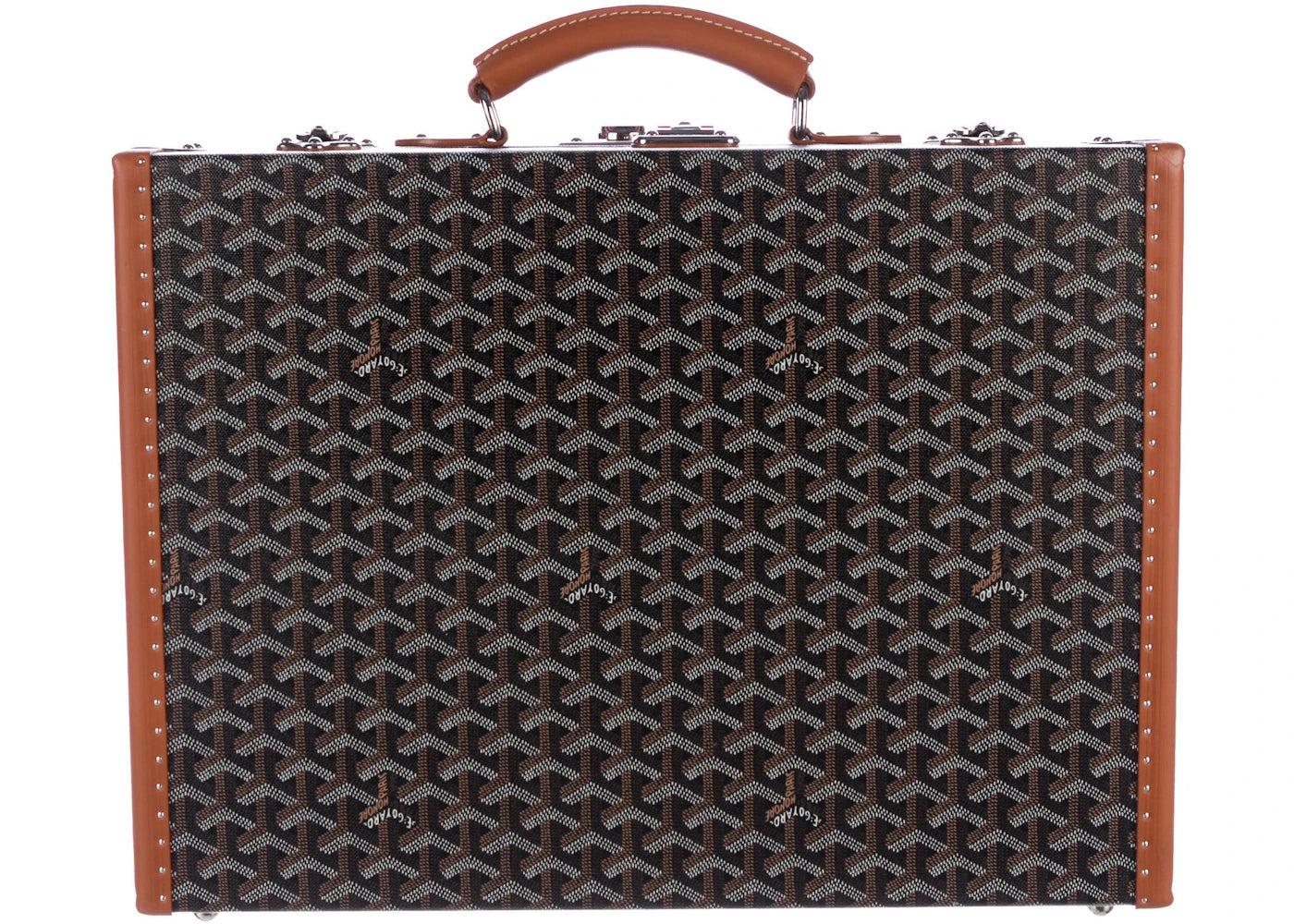 Goyard Trunk Briefcase Goyardine Black