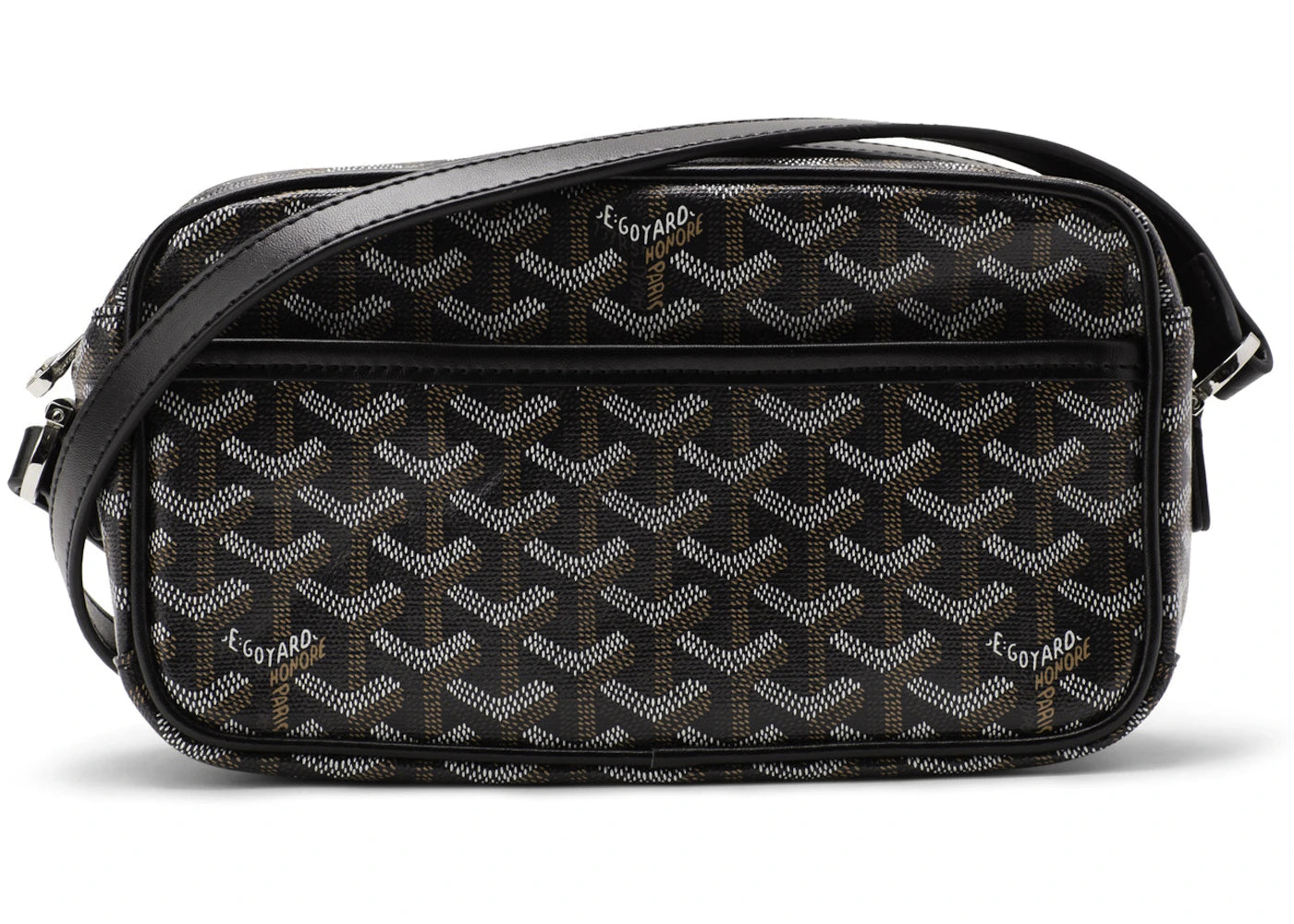 Goyard Cap Vert Crossbody Goyardine Black