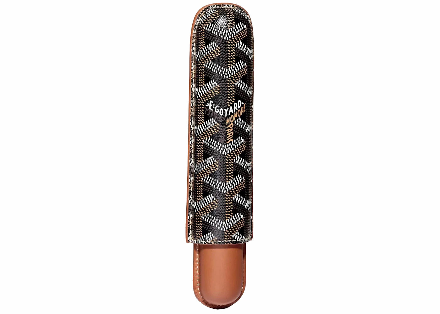 Goyard Churchill Single Cigar Case Black/Tan