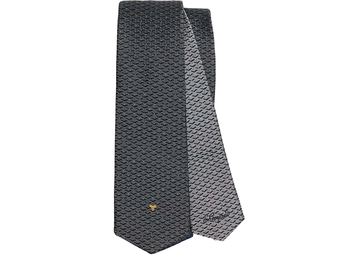 Goyard Eldredge Bicolore Tie Grey