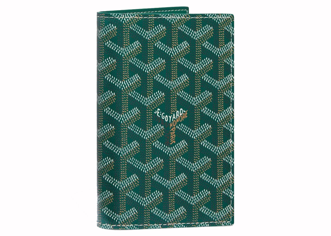 Goyard Grenelle Passport Cover Green