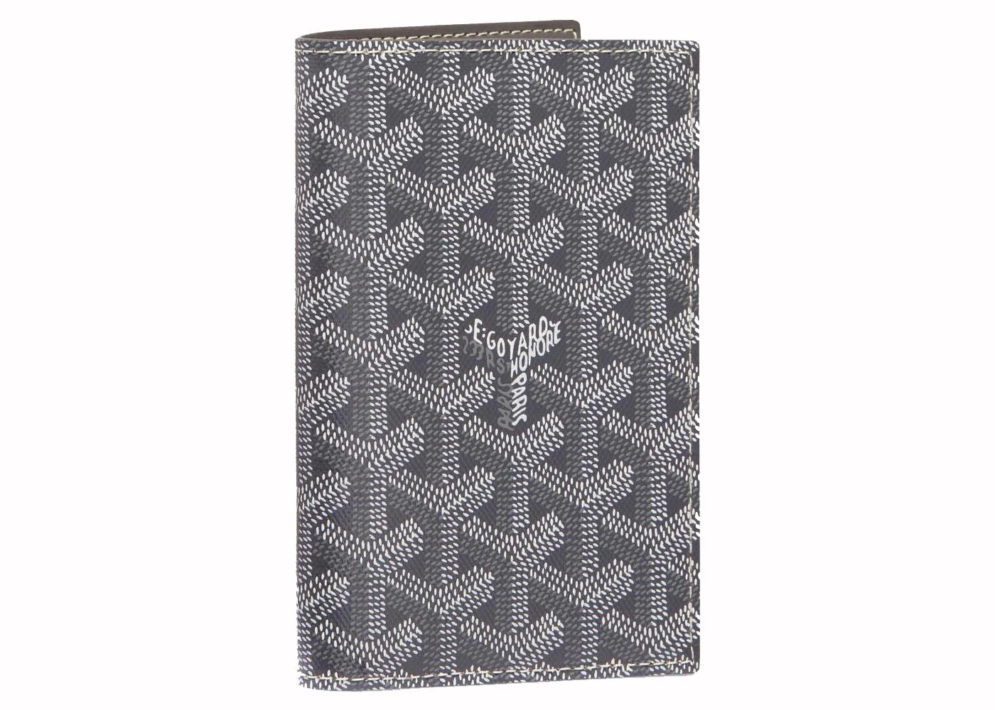 Goyard Grenelle Passport Cover Grey